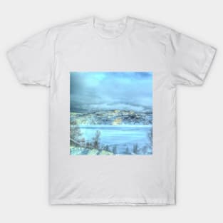 SCENERY 05 - White Snow Winter Mountain Landscape T-Shirt